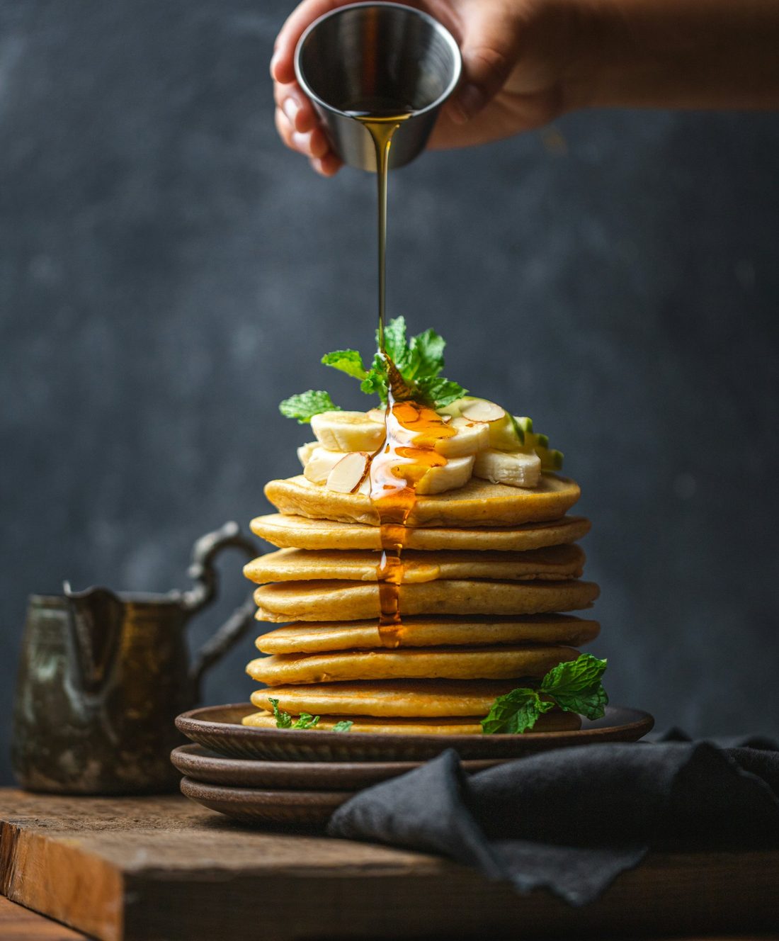 Pancakes with syrup